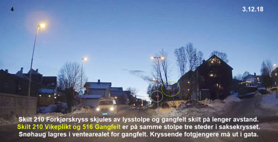 Forskjellige skilttyper på samme stolpe